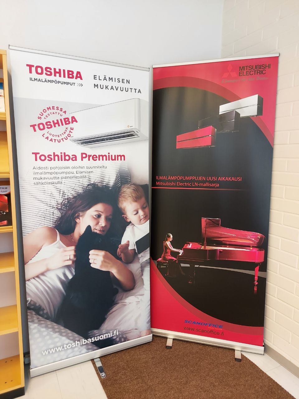 Toshiba ilmalämpöpumppumainos